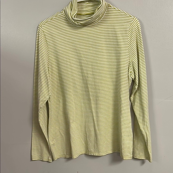 J.Jill Striped Turtleneck Top - Picture 1 of 4